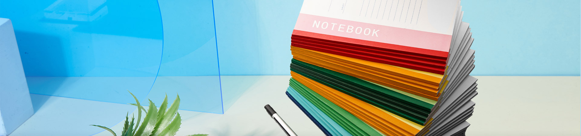 custom printing office stapled notebooks